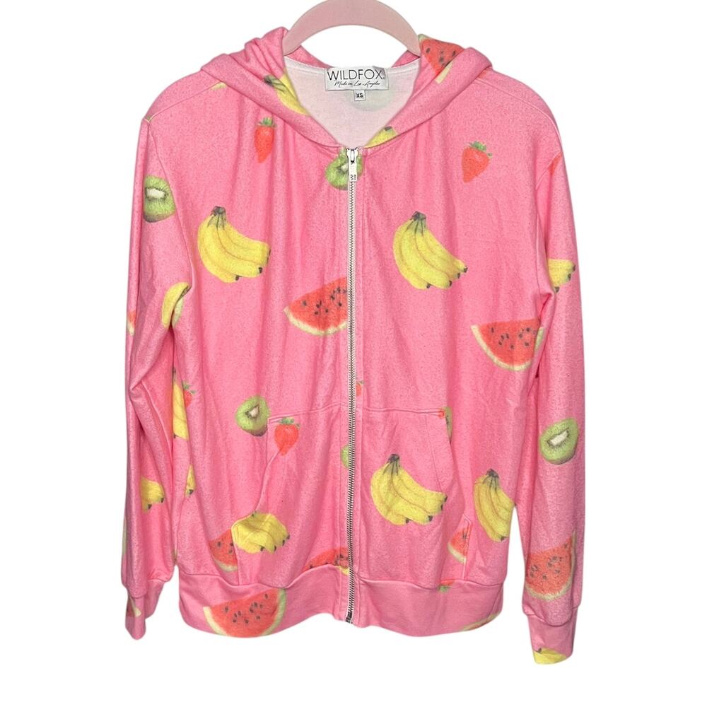 Wildfox Tutti Frutti Venice Full Zip Hoodie XS